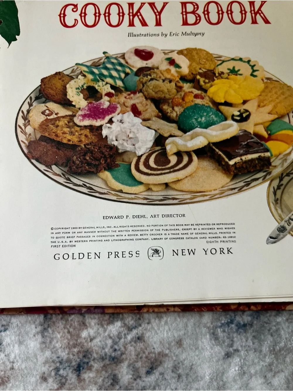 Betty Crocker Vintage 1963 Cooky Book 1st Edition, 8th Printing